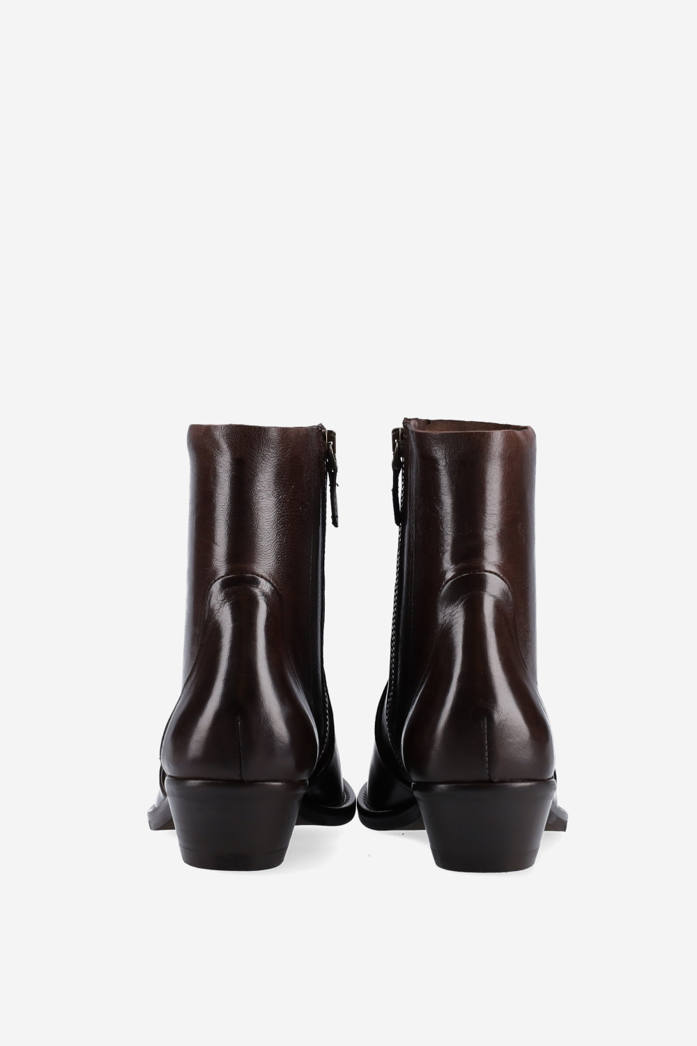 Leather ankle boots