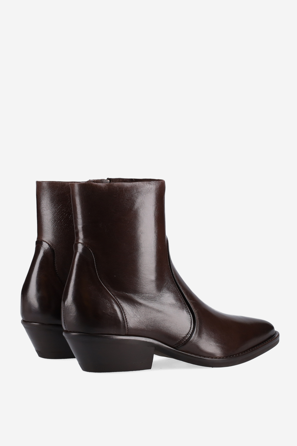 Leather ankle boots