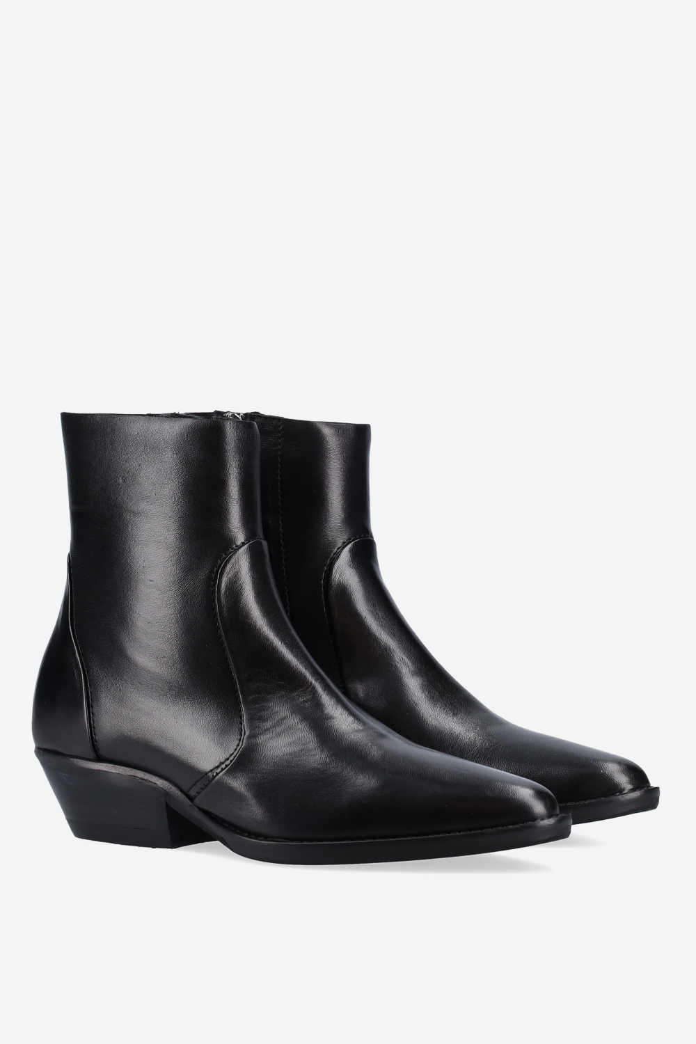 Leather ankle boots
