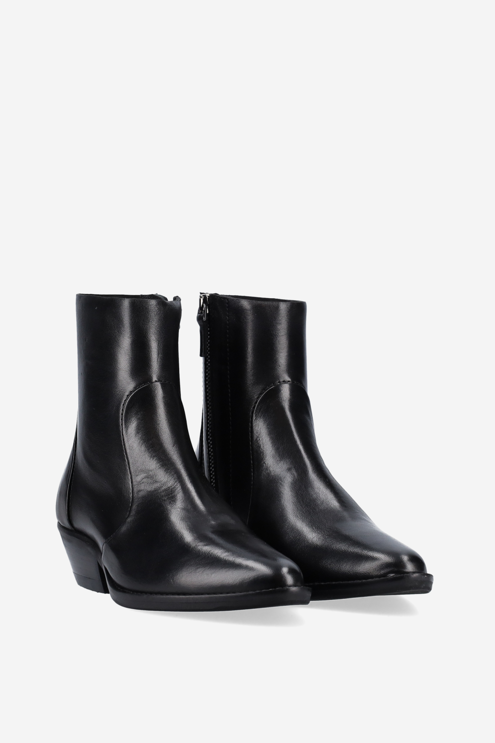 Leather ankle boots