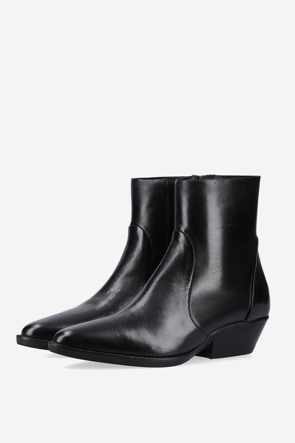 Leather ankle boots