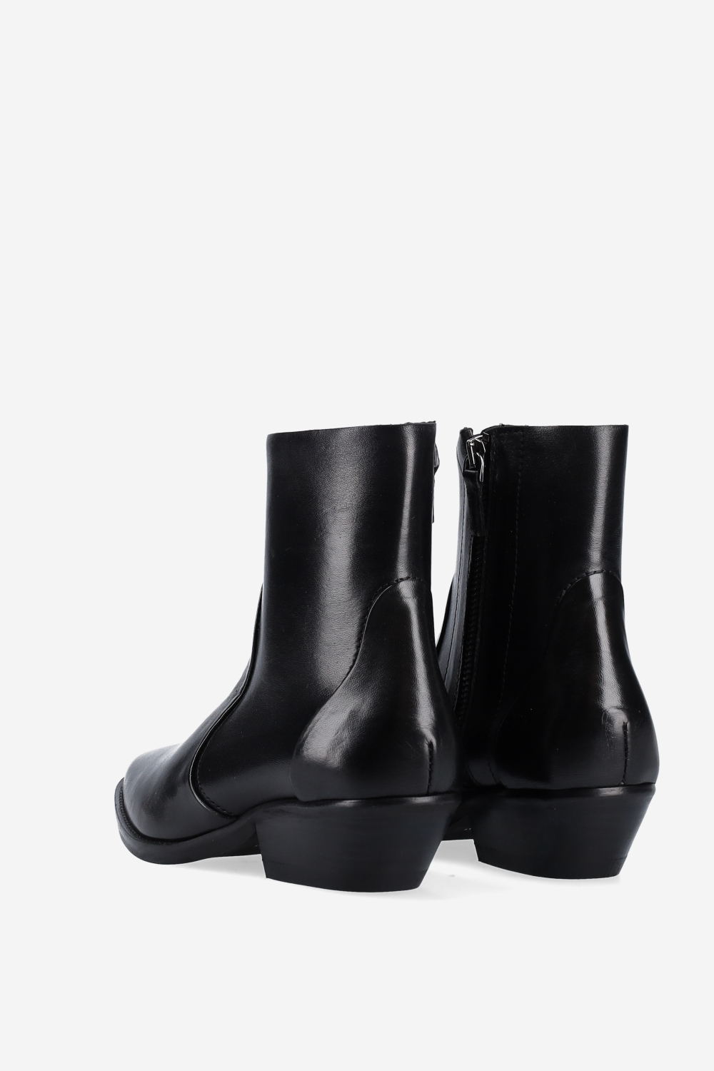 Leather ankle boots