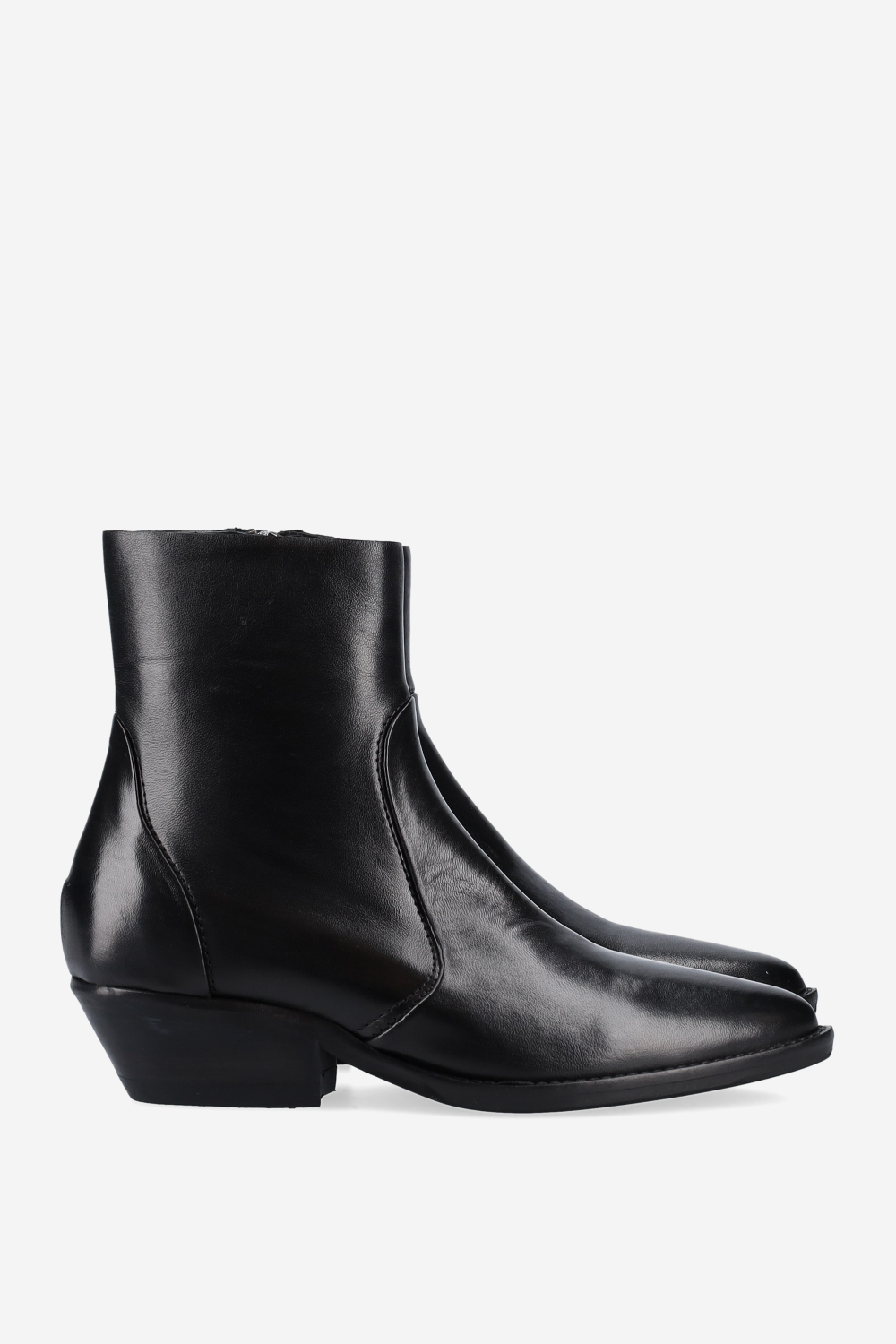 Leather ankle boots