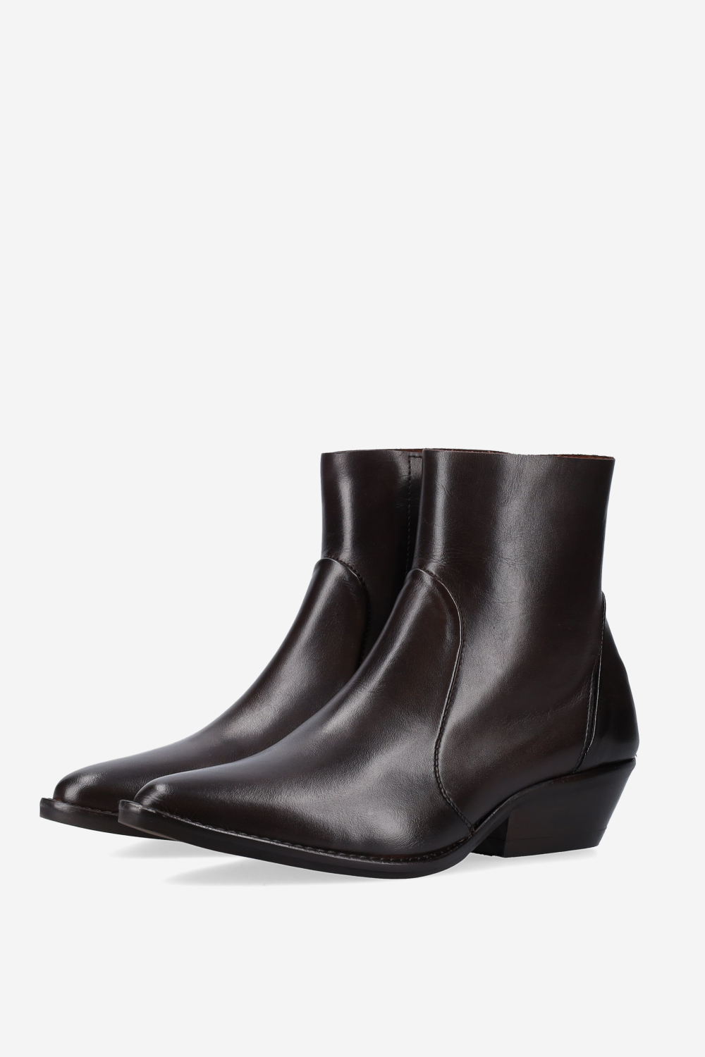 Leather ankle boots