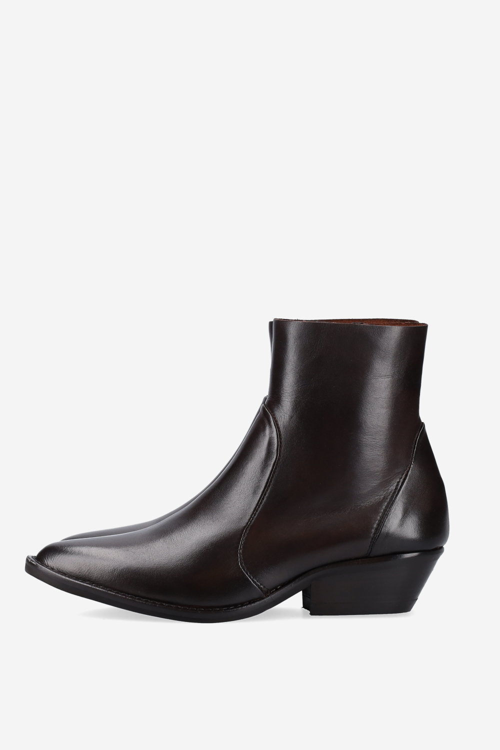 Leather ankle boots