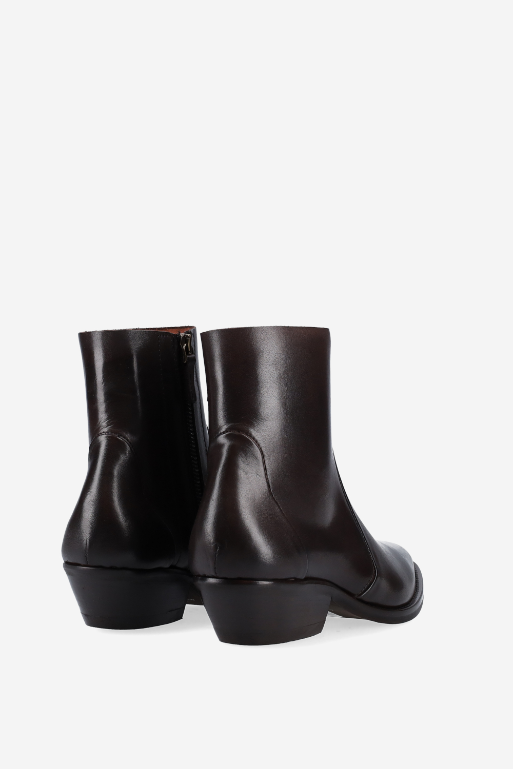 Leather ankle boots