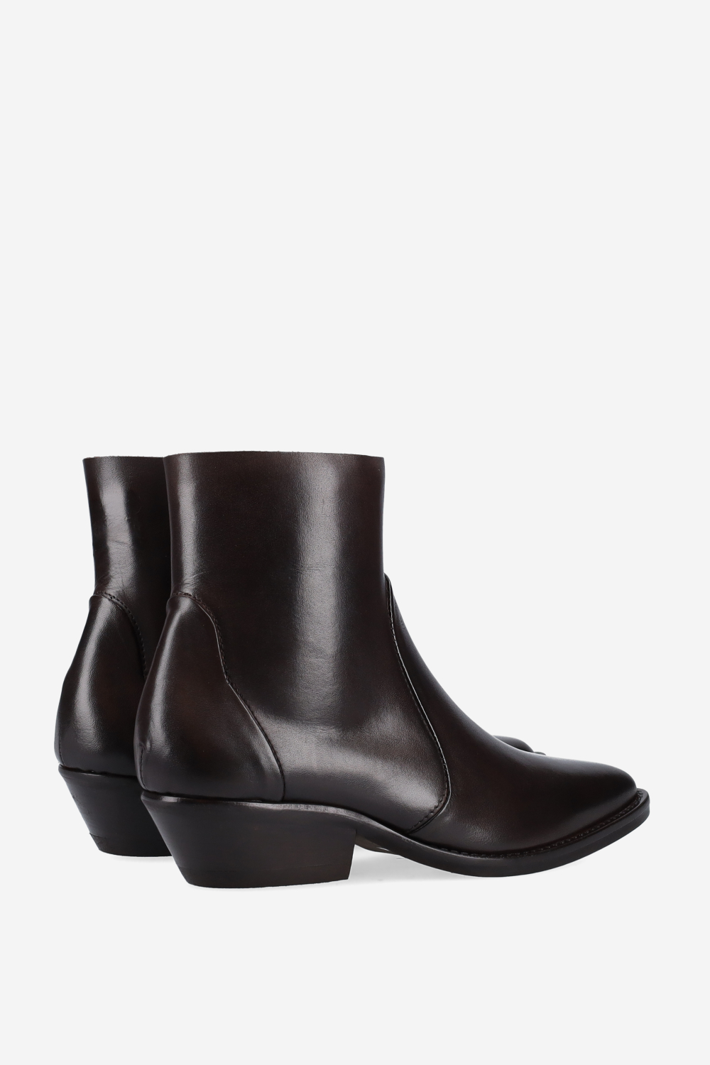 Leather ankle boots
