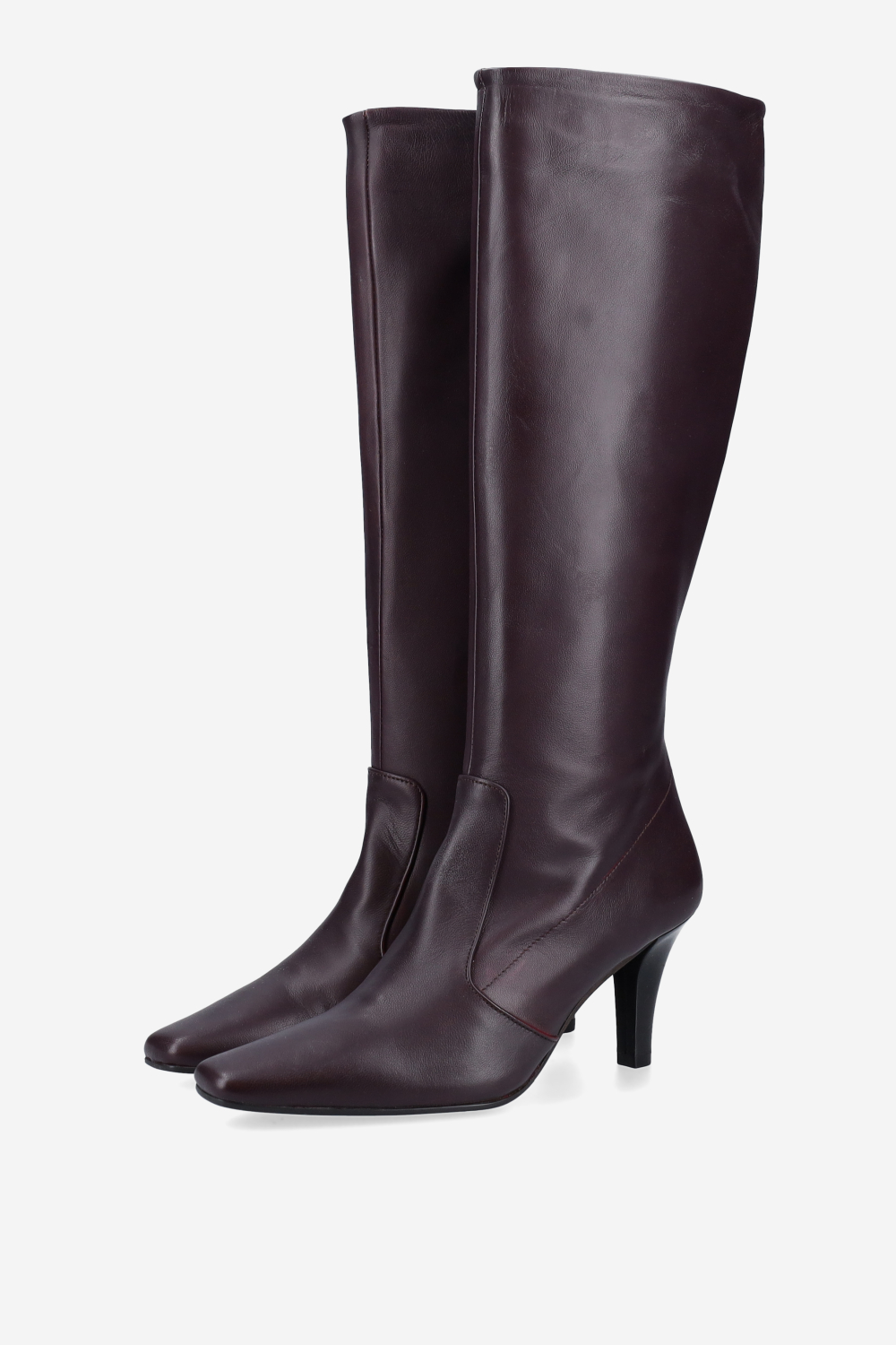 Zipped leather boots