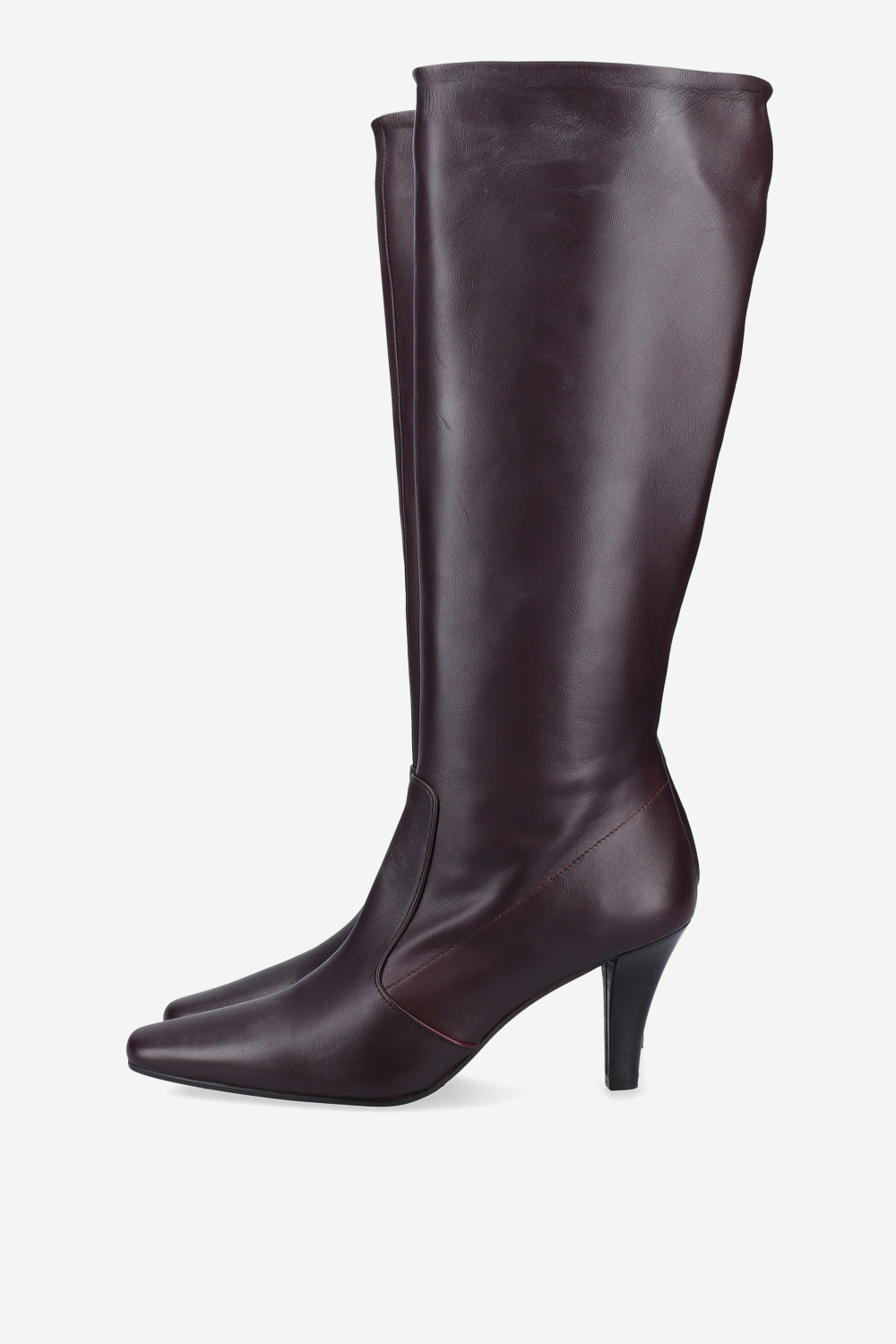 Zipped leather boots