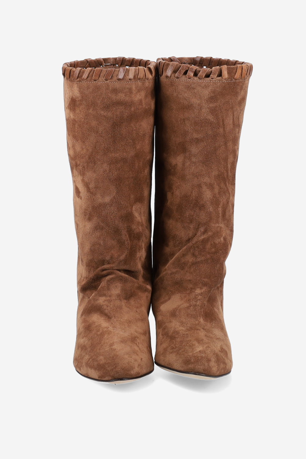 Fringe suede boots