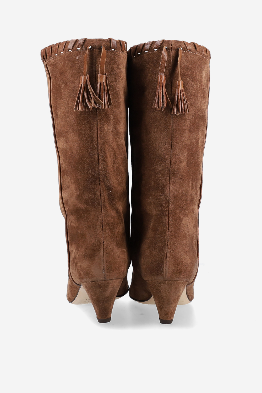 Fringe suede boots