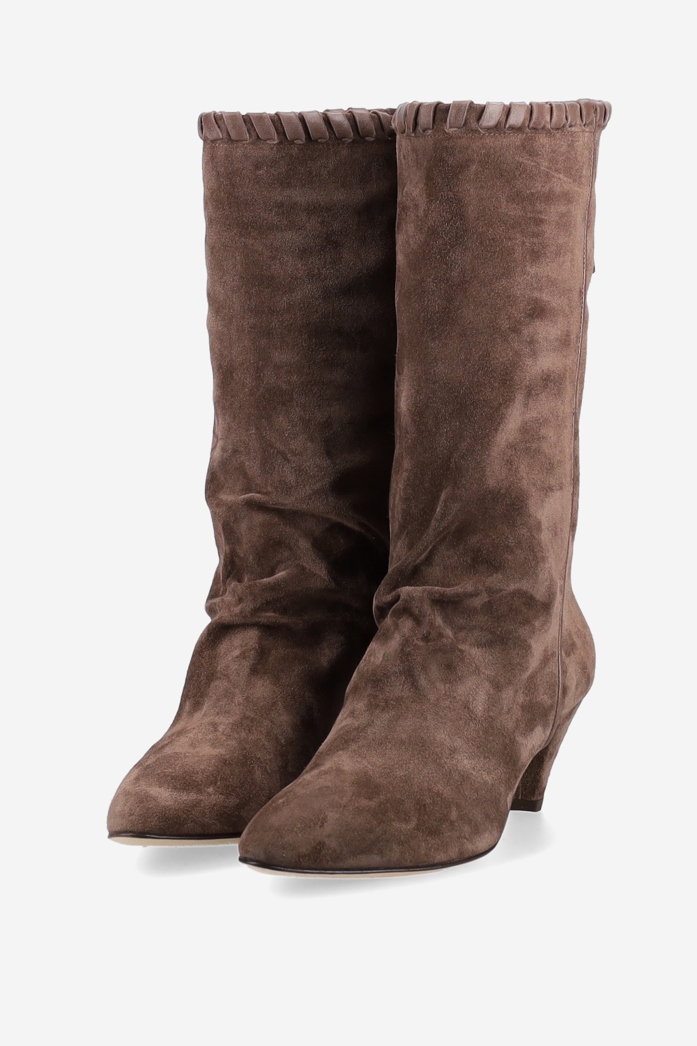 Fringe suede boots