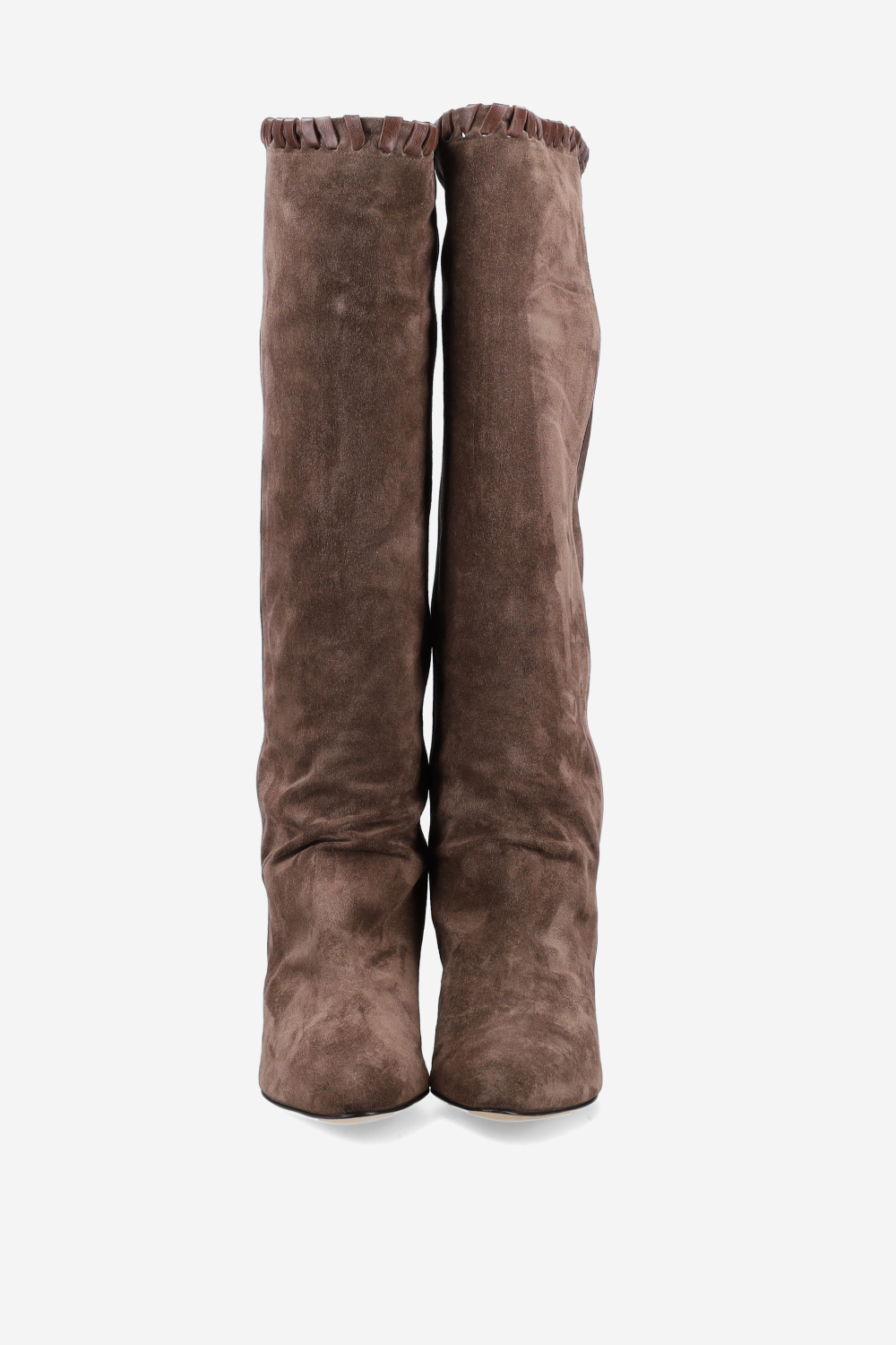 Fringe suede boots