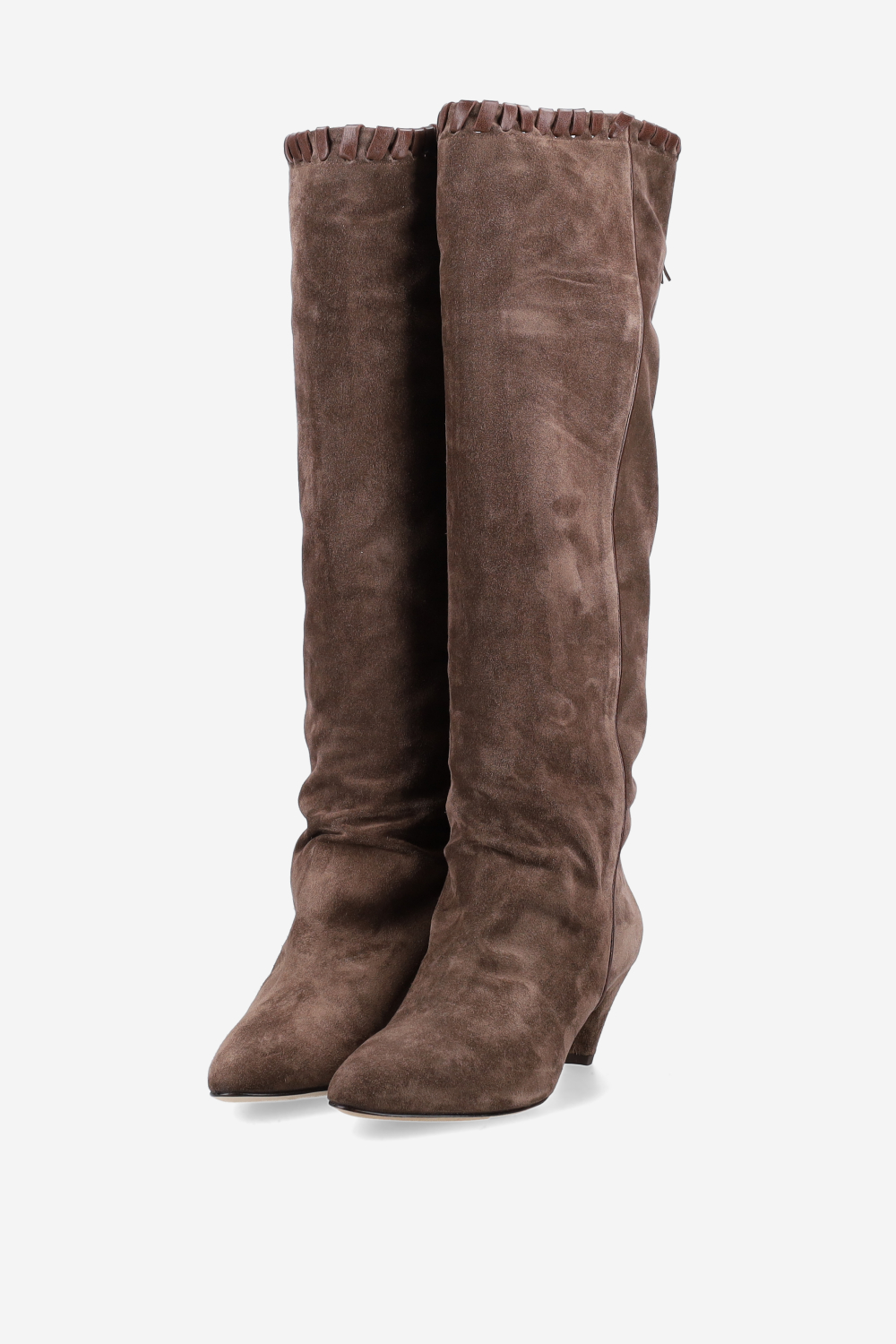 Fringe suede boots