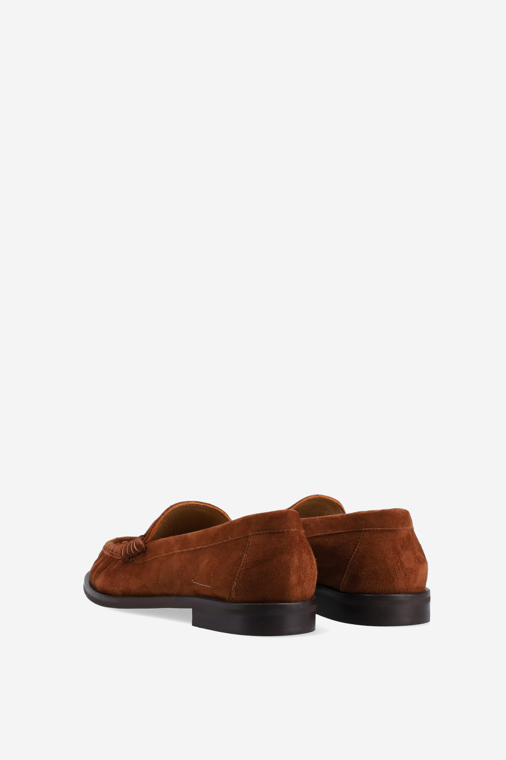 Wrinkle suede loafers