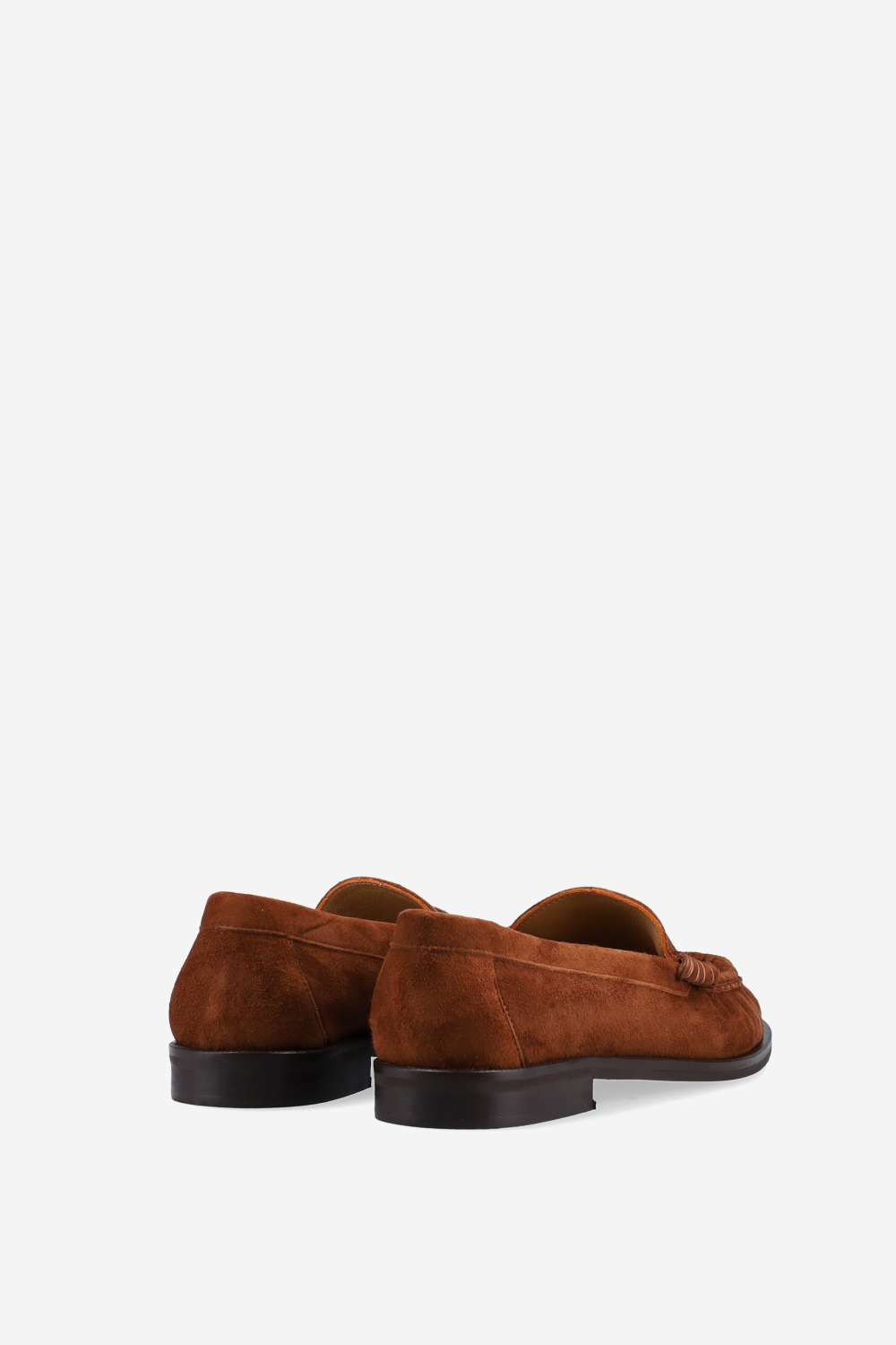 Wrinkle suede loafers