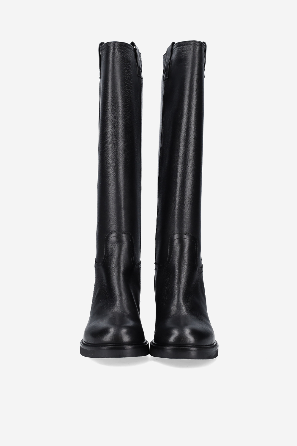 High leather boots