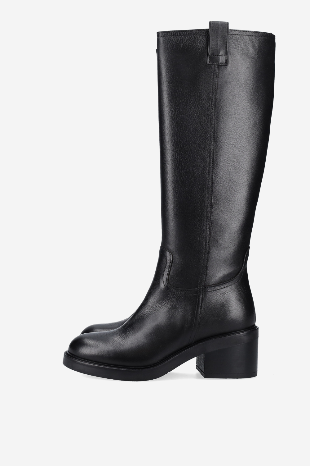High leather boots