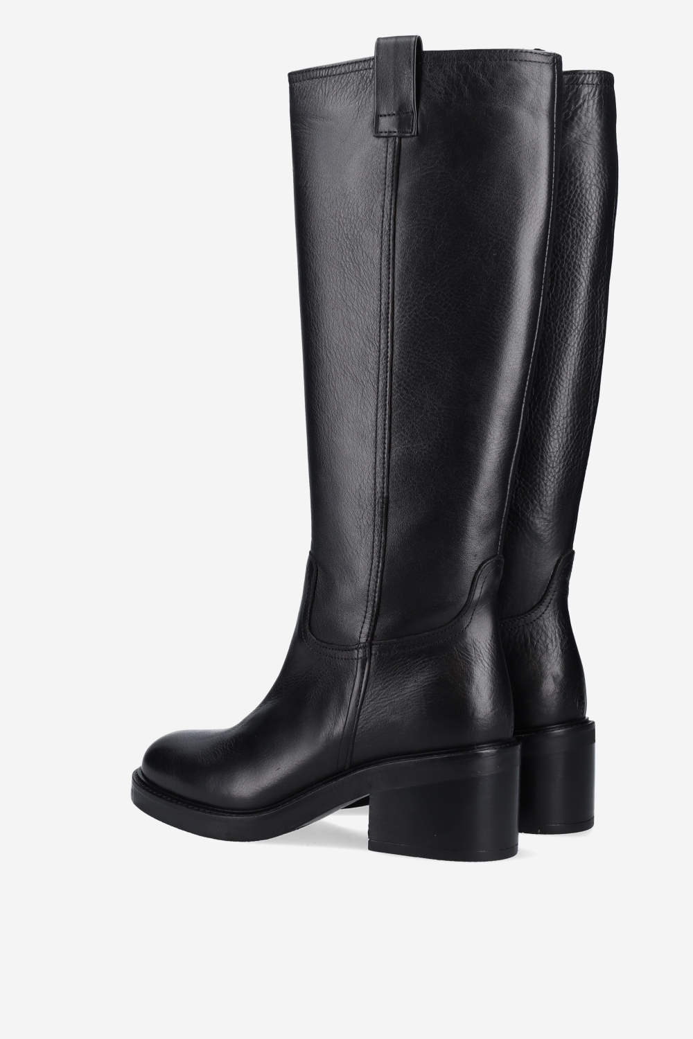 High leather boots