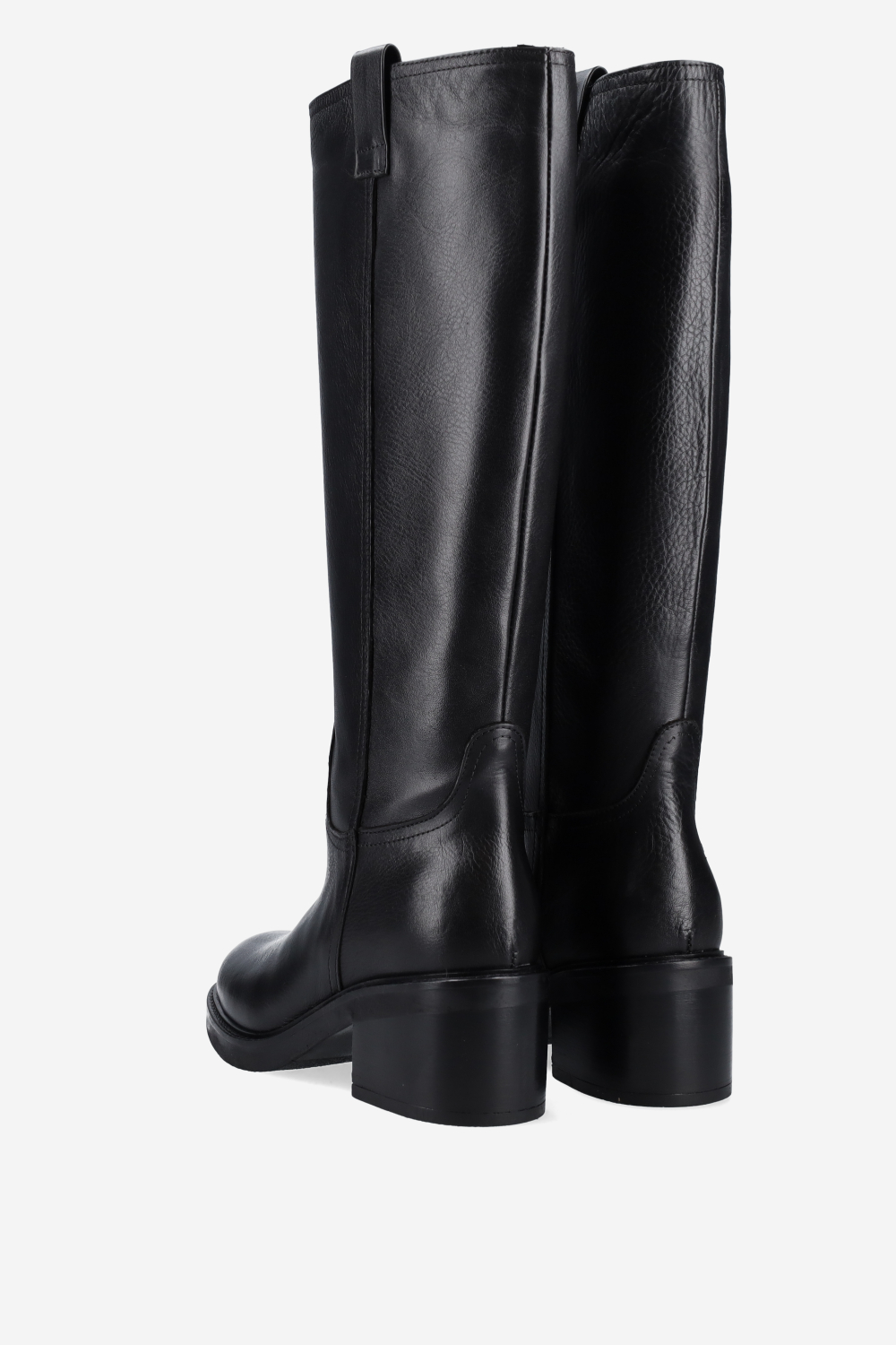 High leather boots