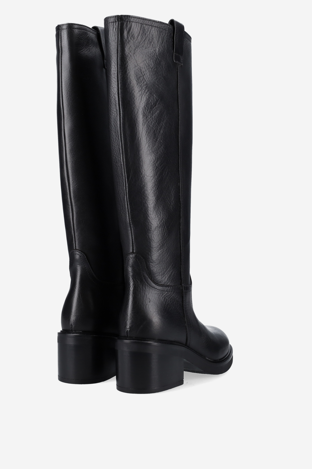 High leather boots