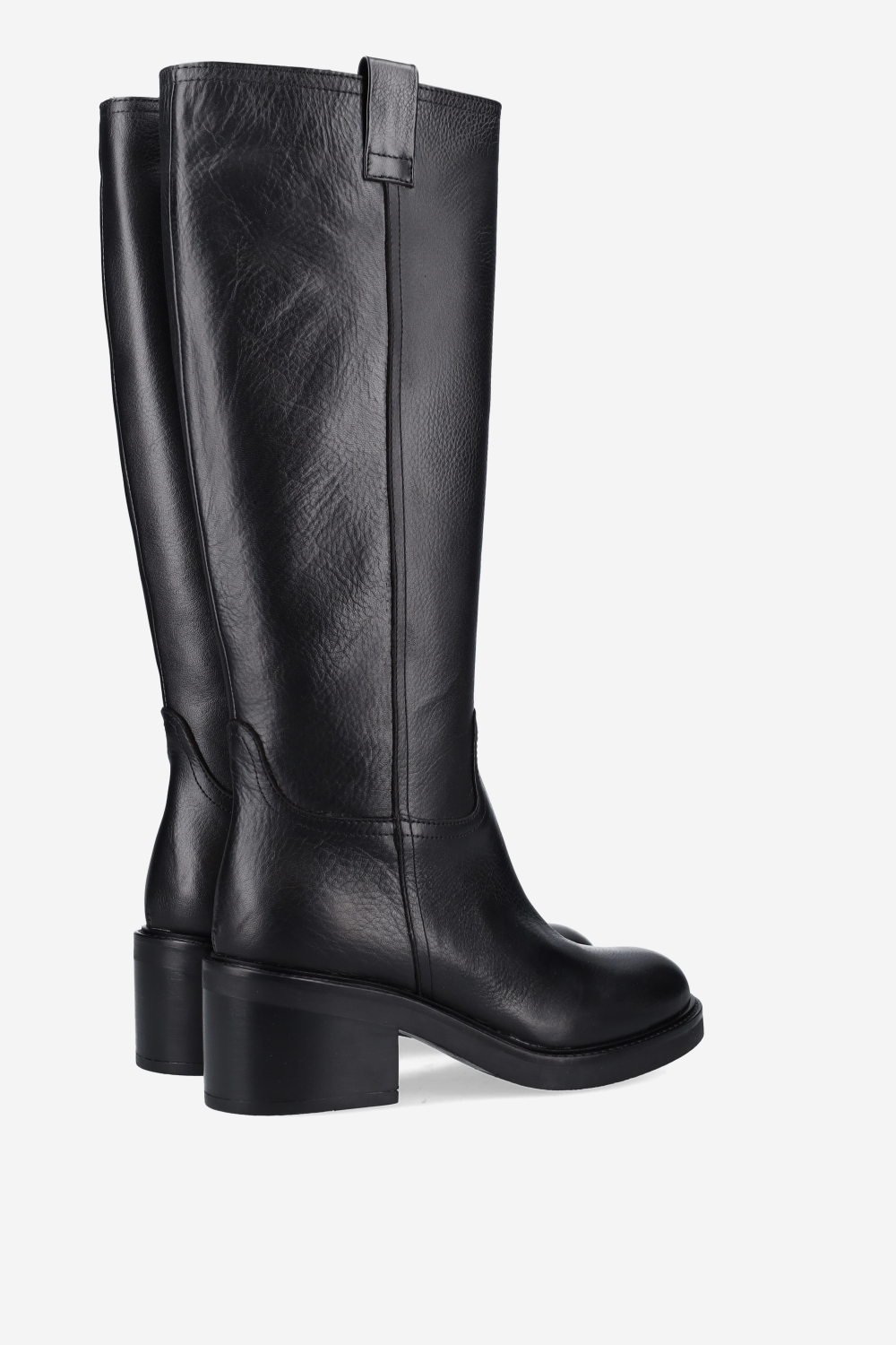 High leather boots
