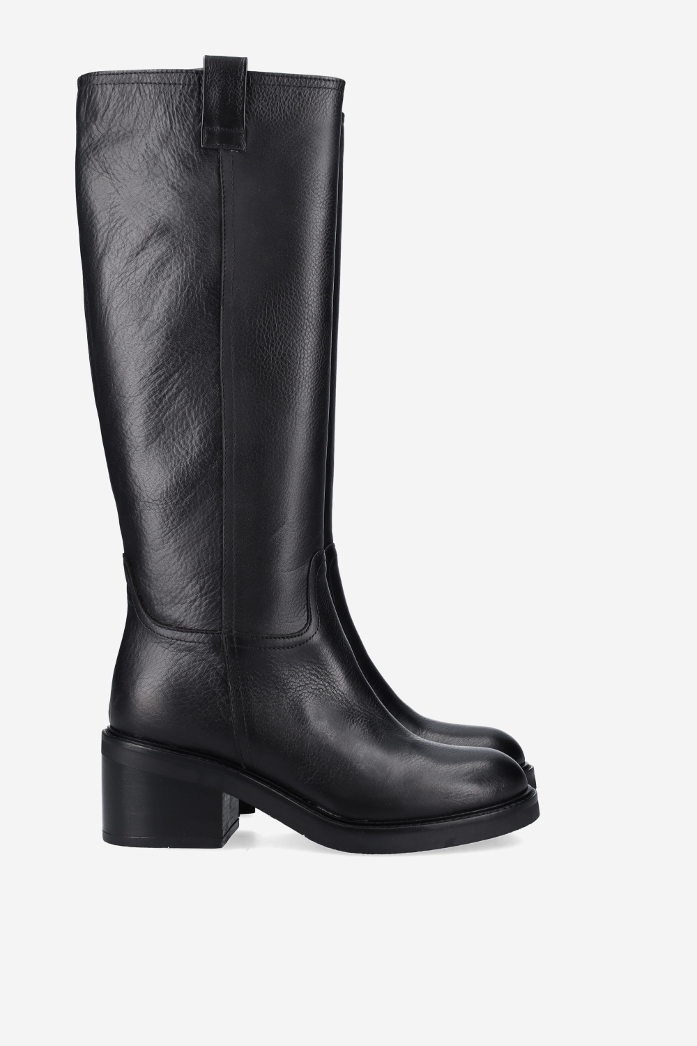 High leather boots