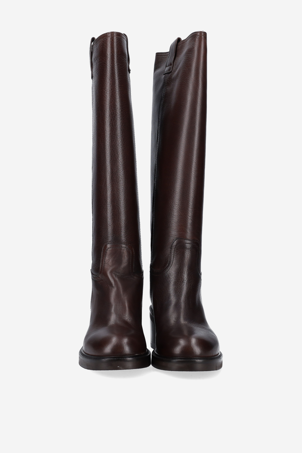 High leather boots