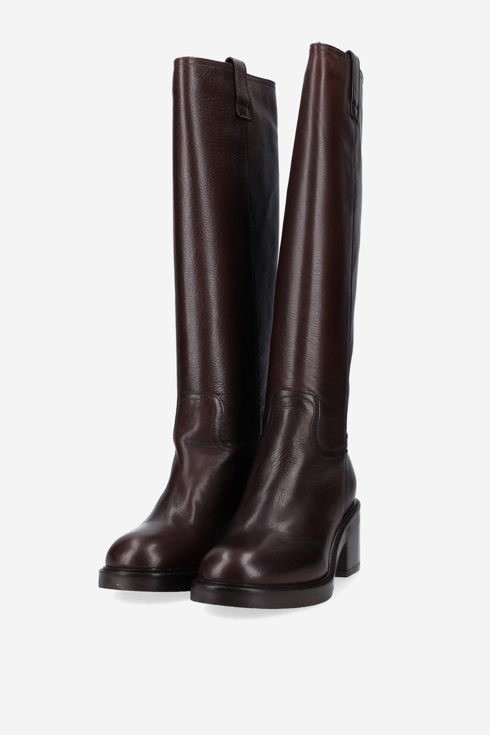 High leather boots