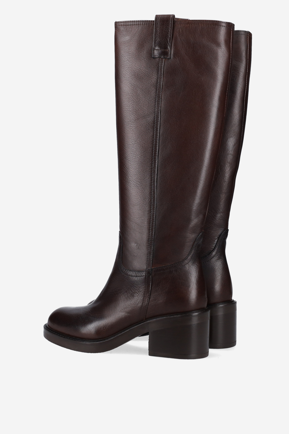 High leather boots