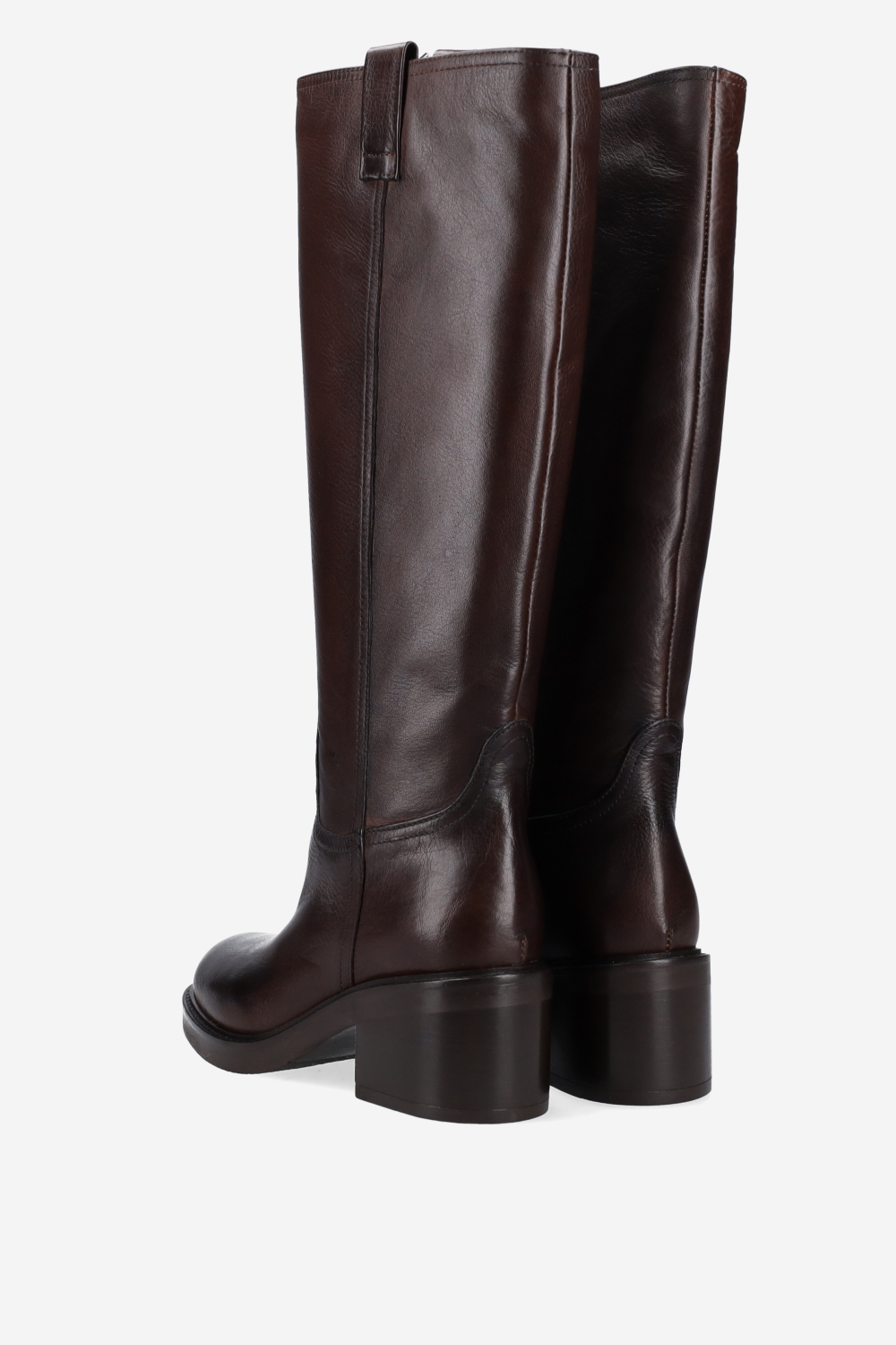 High leather boots