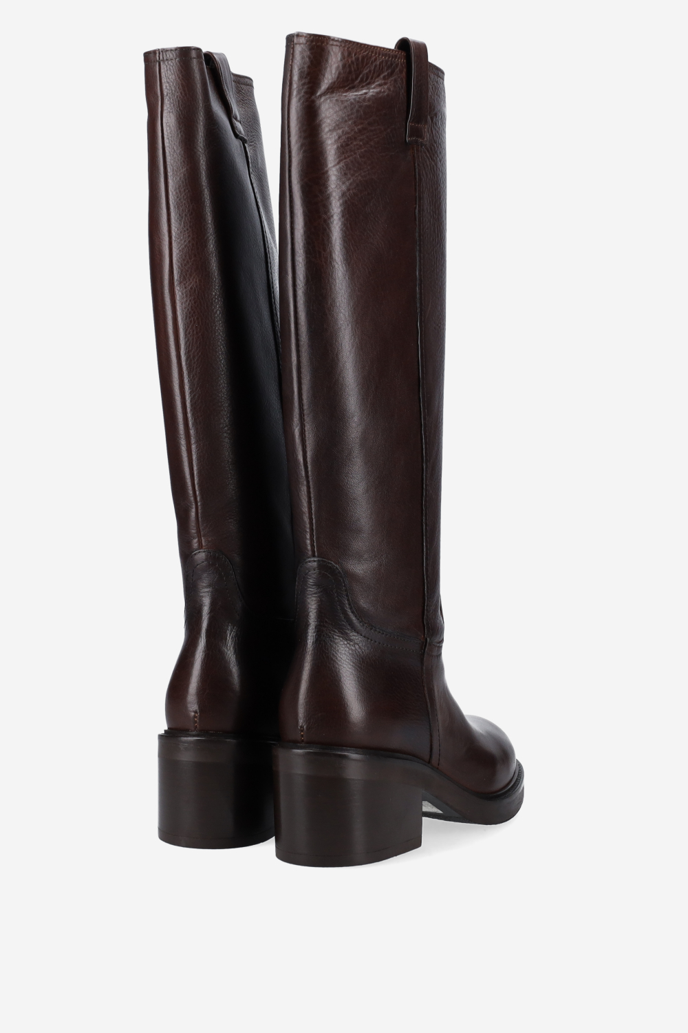 High leather boots