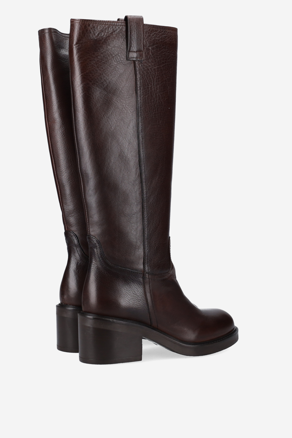 High leather boots
