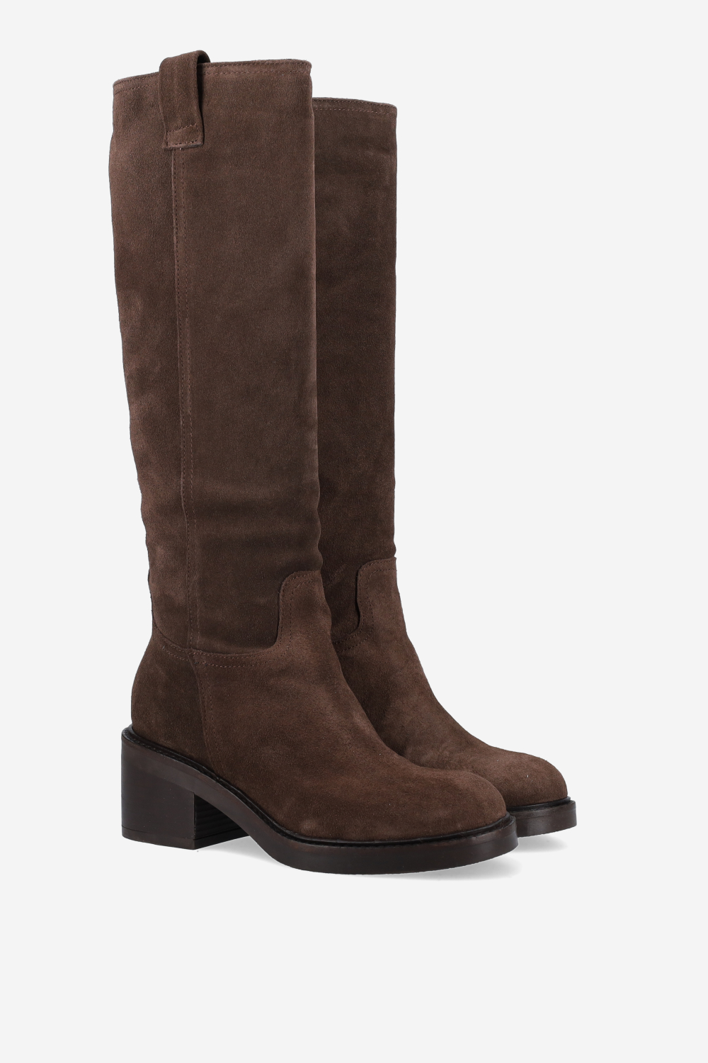 High suede boots