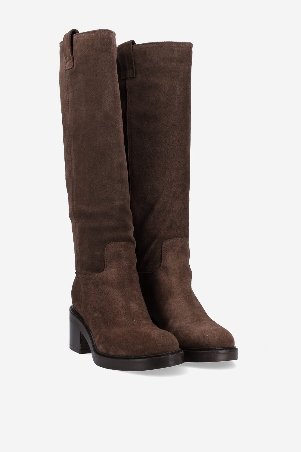 High suede boots