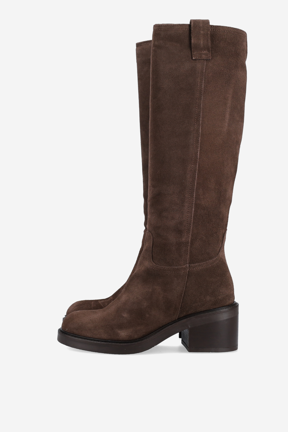 High suede boots