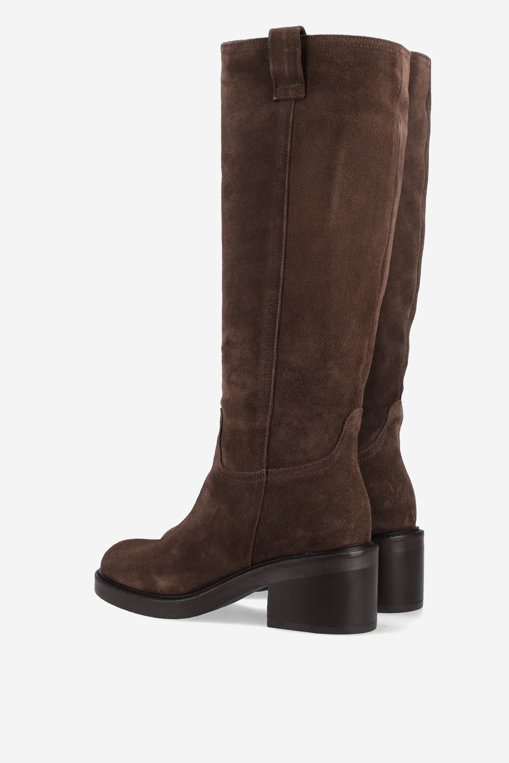 High suede boots