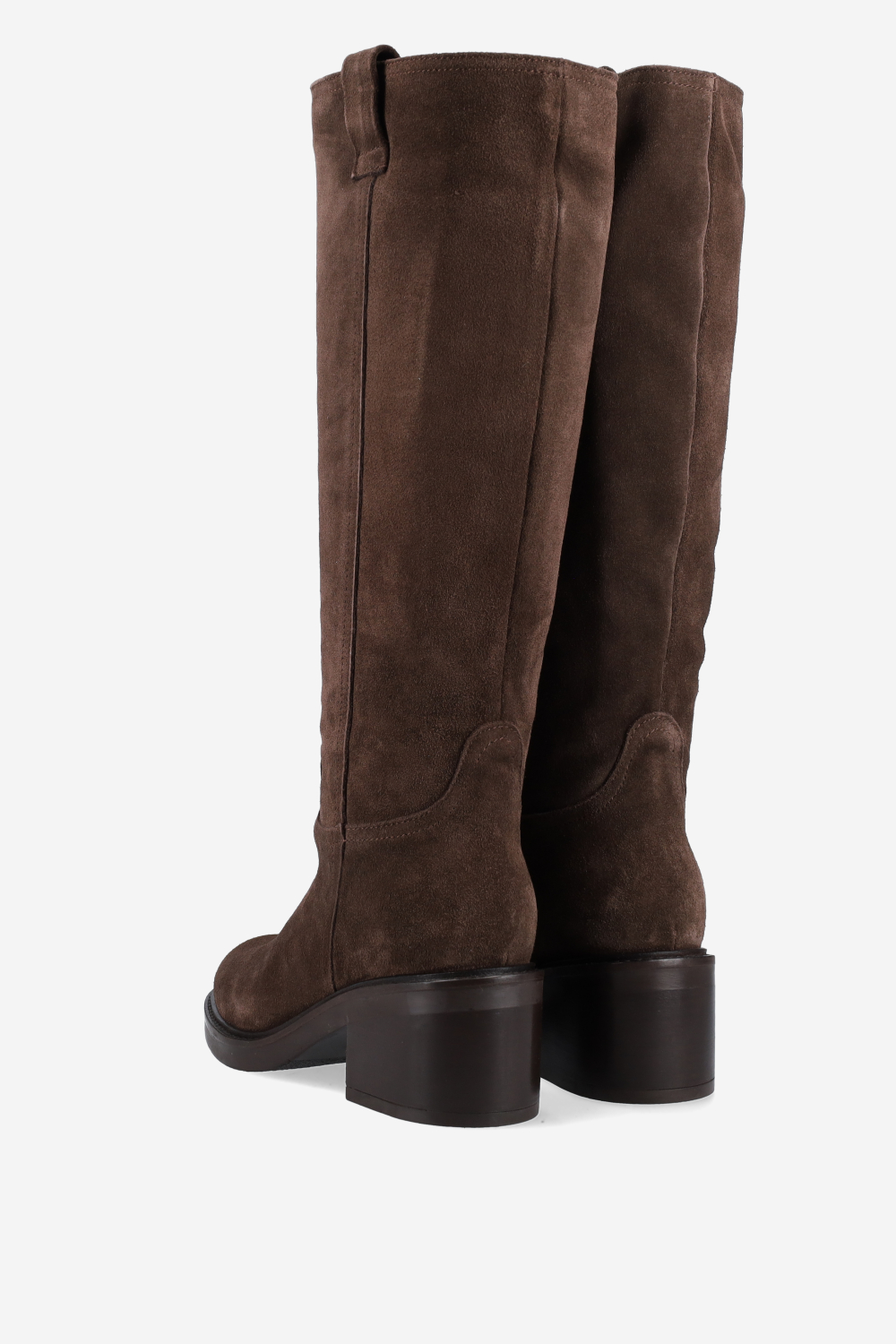High suede boots