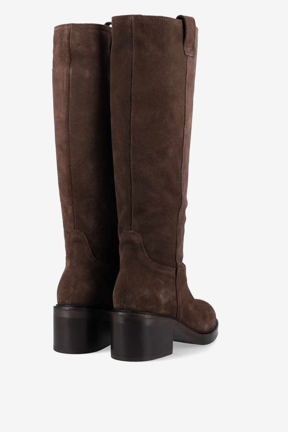 High suede boots