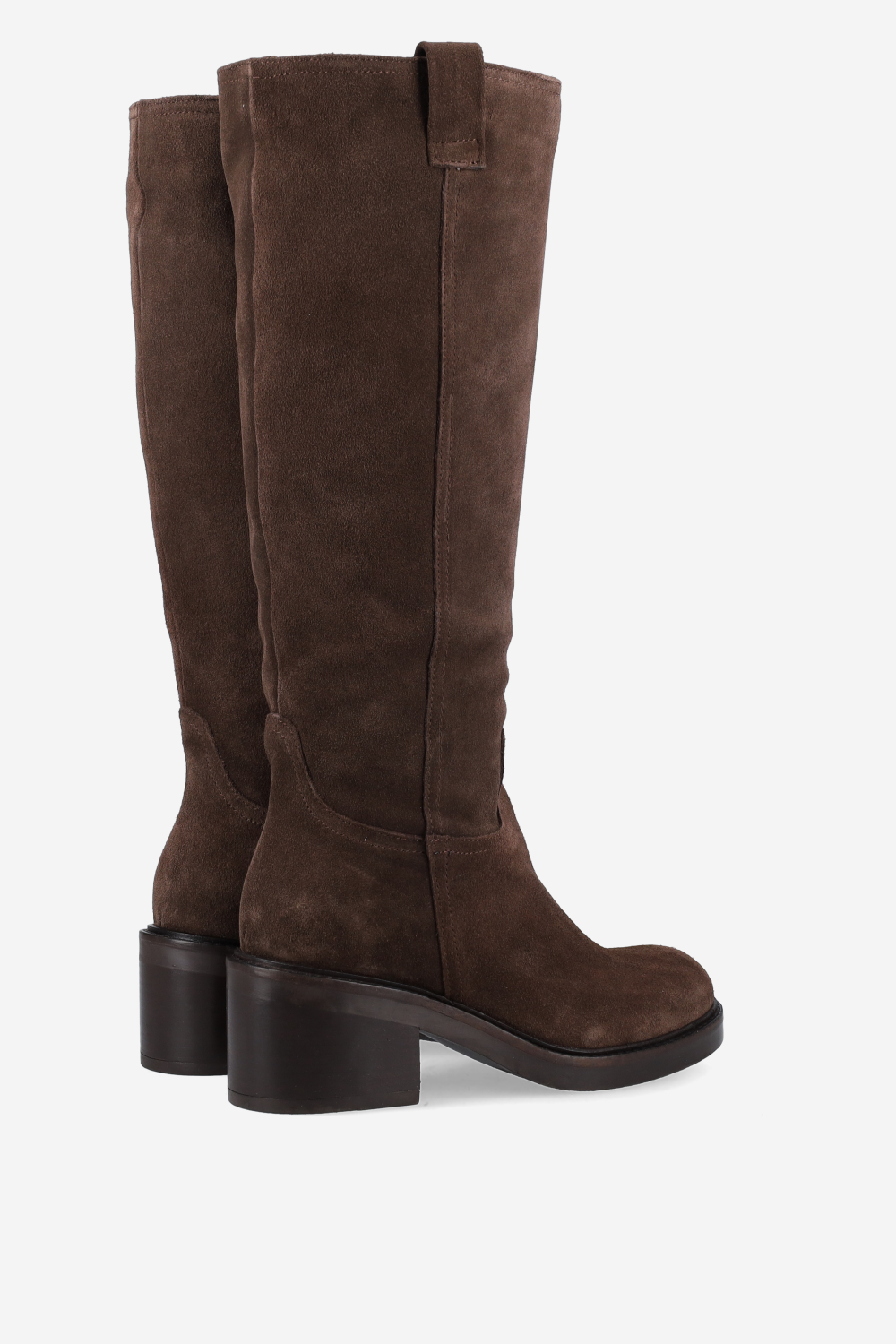 High suede boots