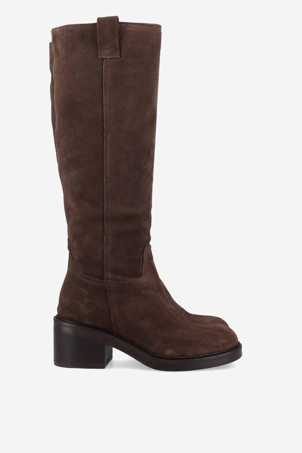 High suede boots