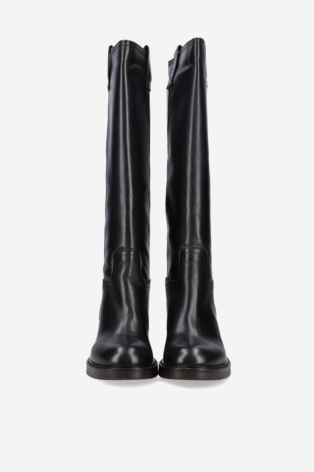 High leather boots