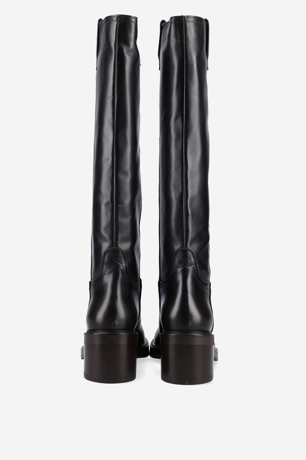 High leather boots