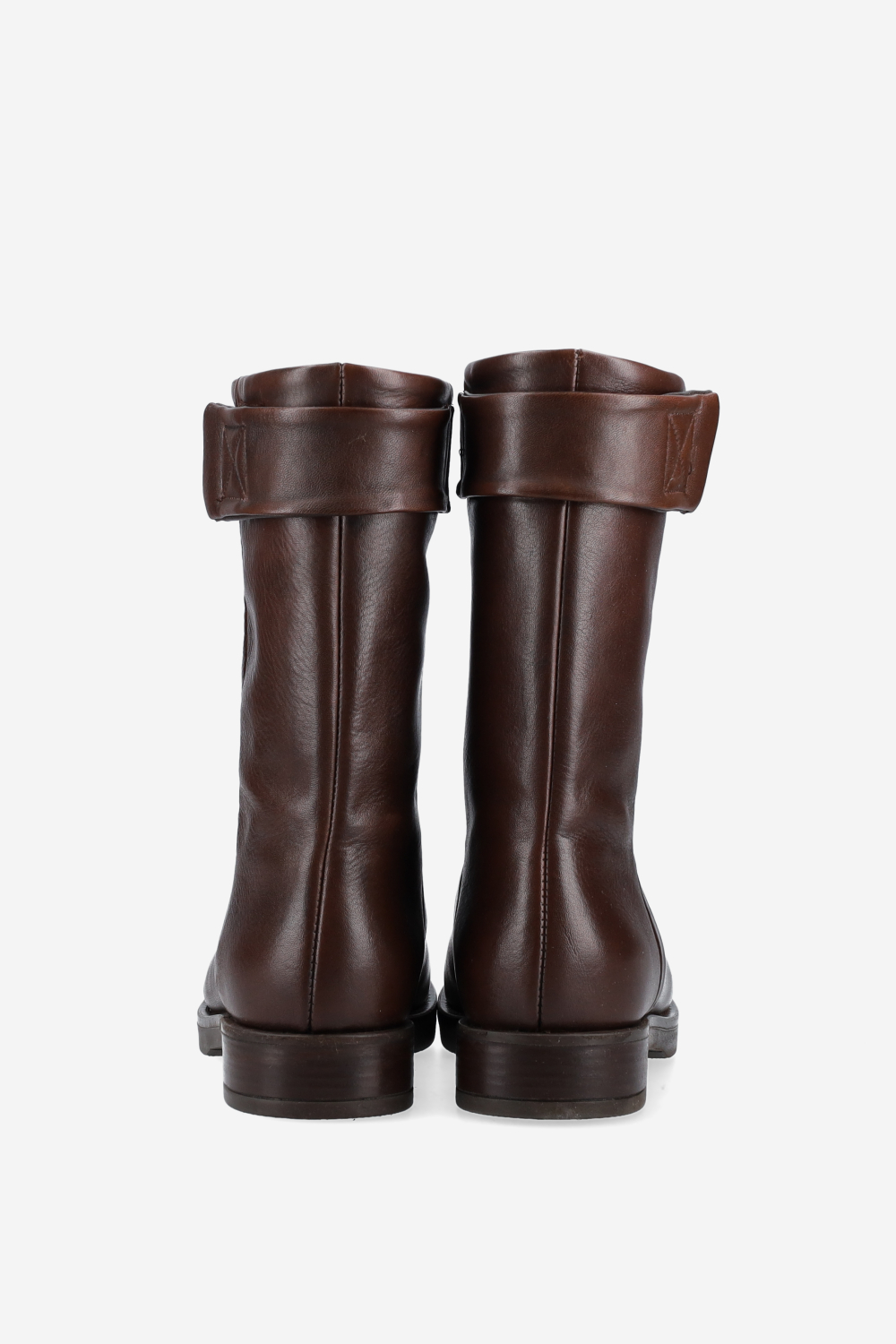 Velcro leather boots