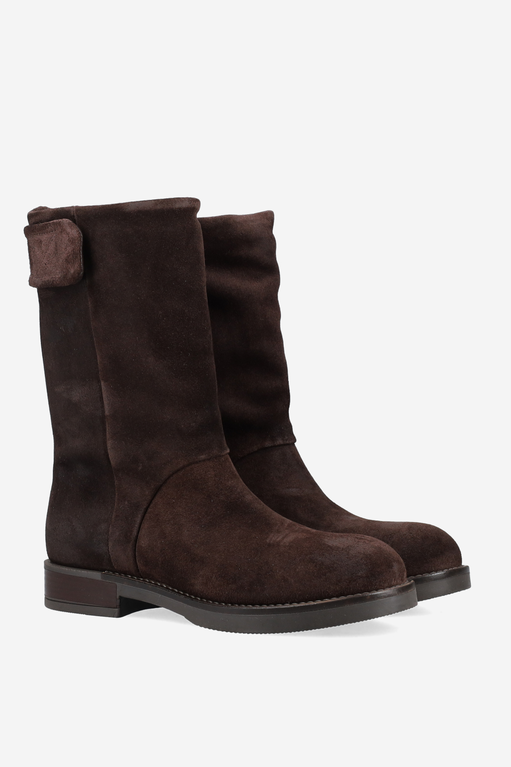 Velcro suede boots