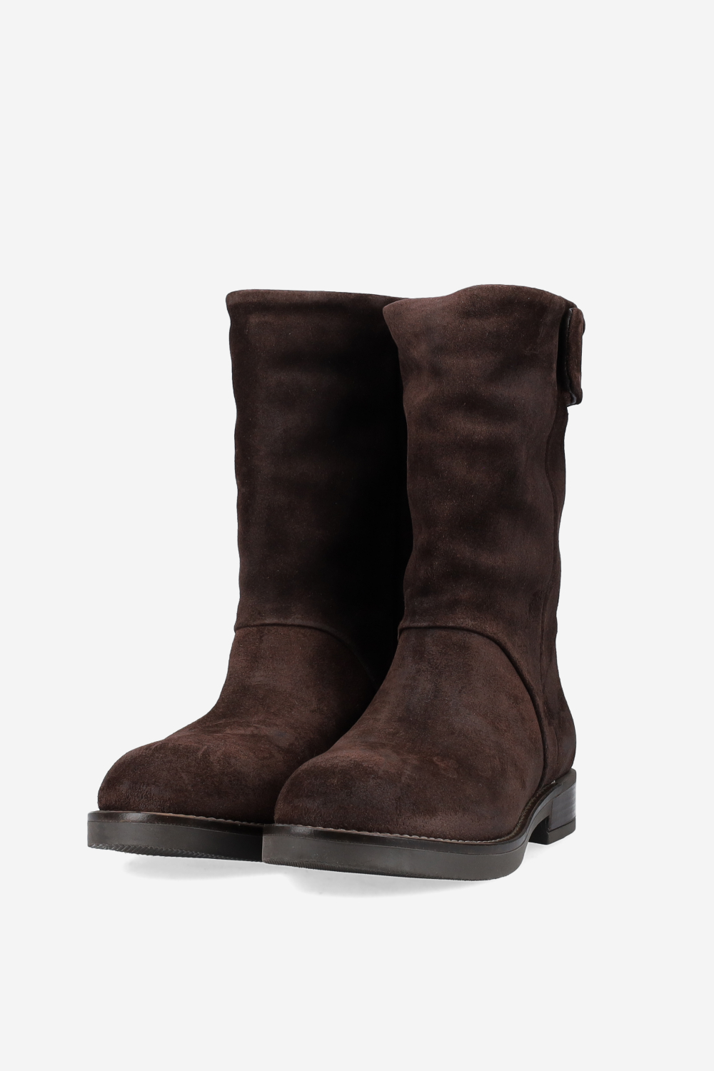 Velcro suede boots