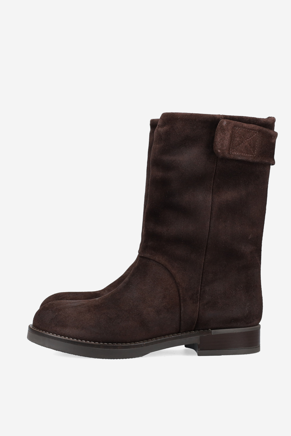 Velcro suede boots