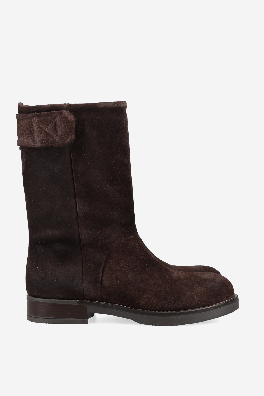 Velcro suede boots