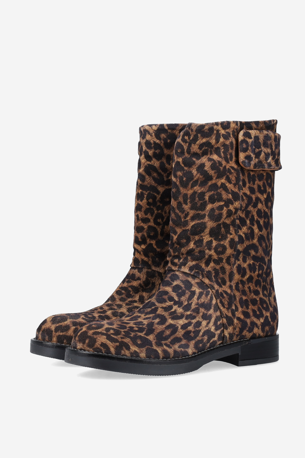 Velcro suede boots