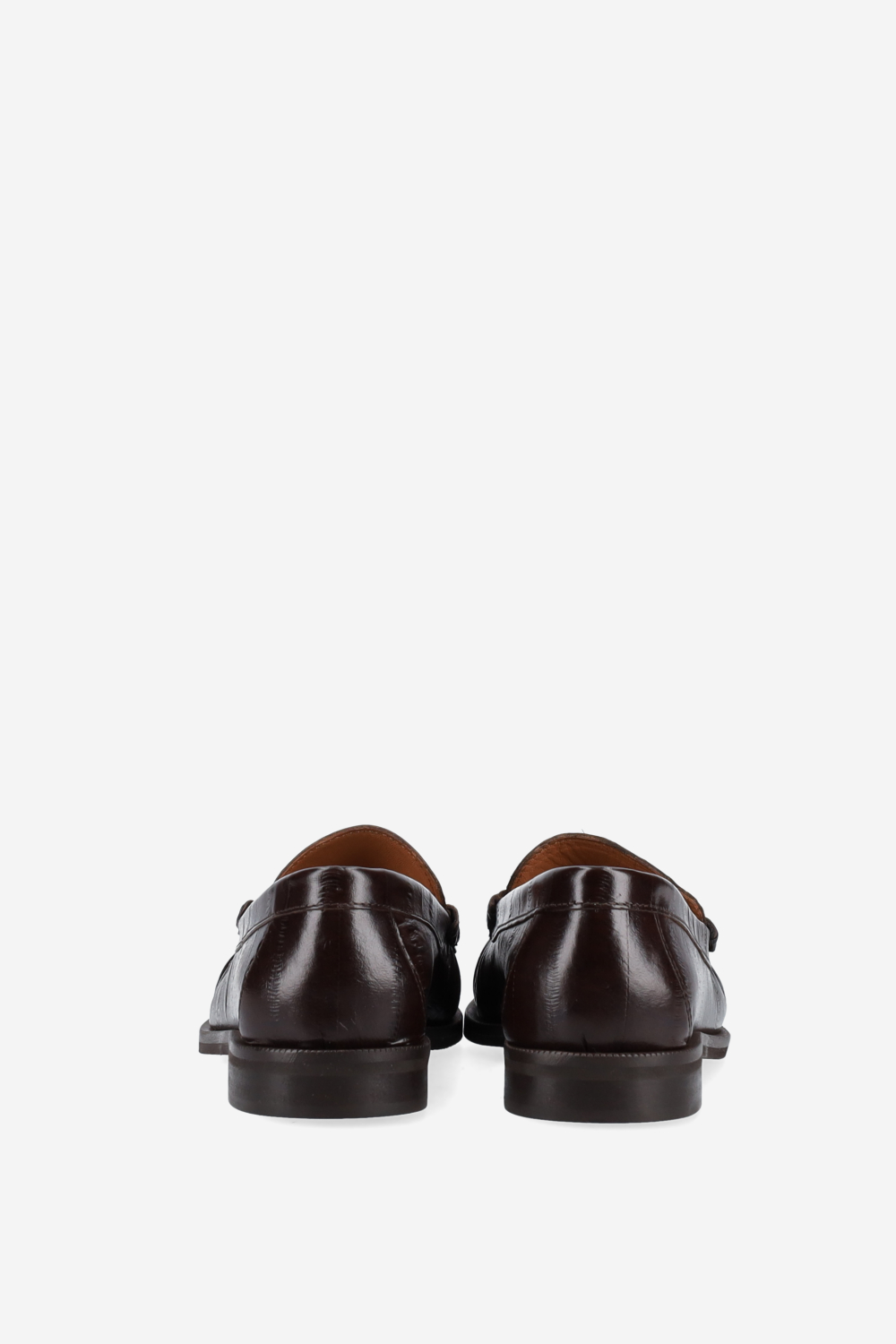 Wrinkle leather loafers